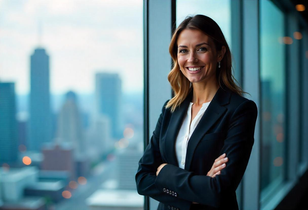 Avante Ryan in a modern office environment, symbolizing leadership, innovation, and strategic thinking.