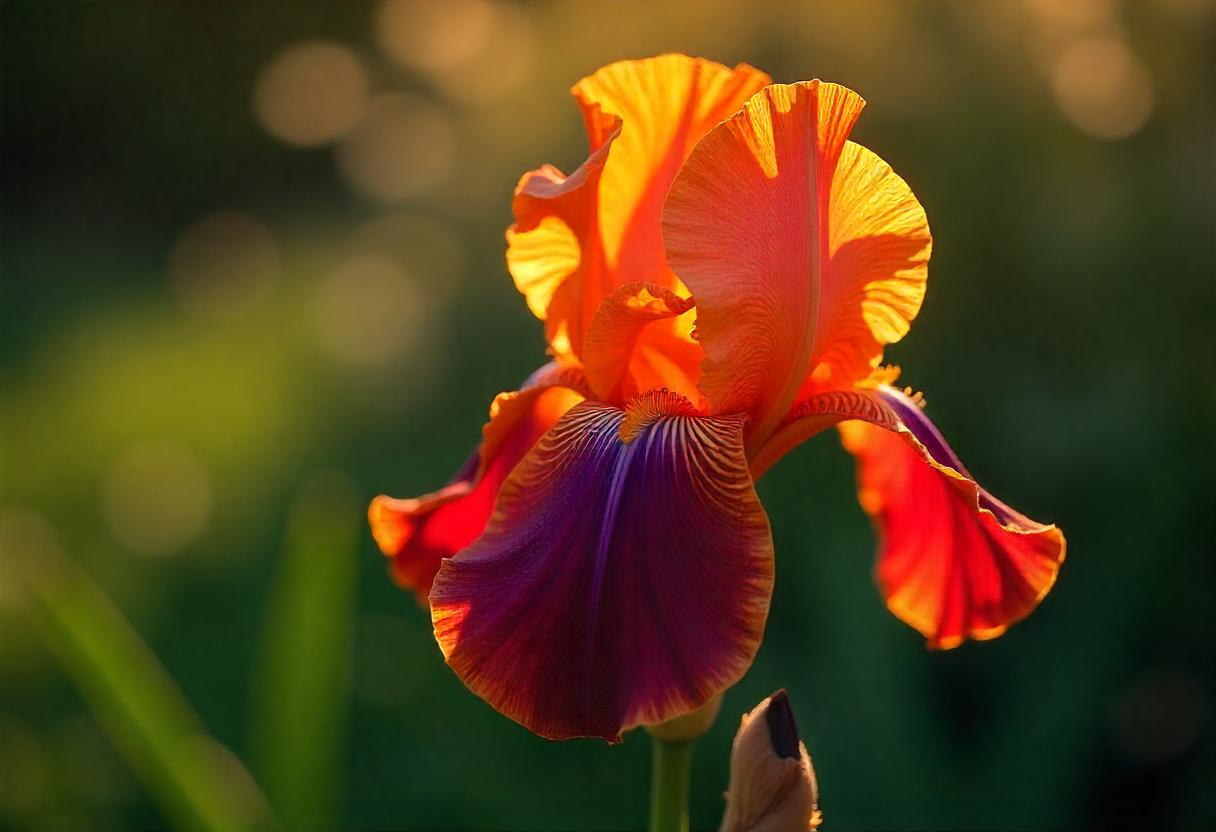 Midnight Flame Iris: A Fiery Bloom for Your Garden